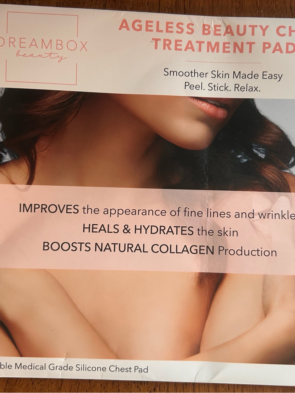 Ageless Beauty Chest Treatment Pad — Pink
